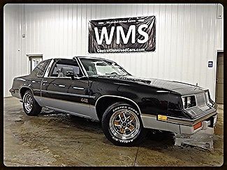 86 black 442 classic show car original v8 chrome ttop olds auto air coupe power