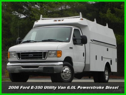 2006 ford e-350 e350 cutaway van drw enclosed utility 6.0l power stroke diesel