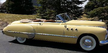 1949 buick super 56c convertible- restored sequoia cream 150 pics great example