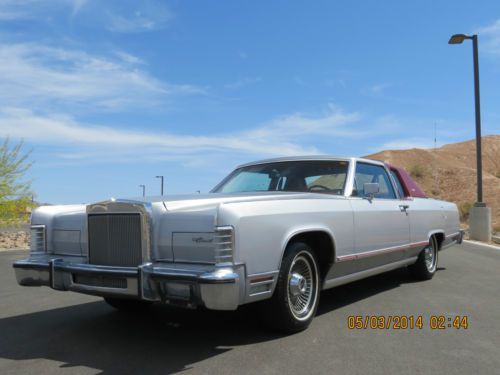 No reserve 1 owner 1979 lincoln town coupe cartier 90k org miles sunroof rare