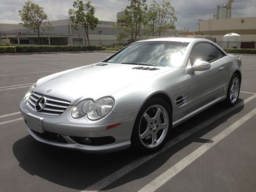 2003 mercedes benz sl55 amg kompressor convertible 2-door clean title