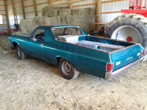 1972 chevrolet el camino v8 cowl induction barn find roller no engine or trans