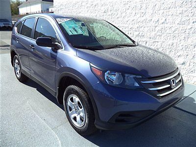 Honda cr-v lx awd new 4 dr suv gasoline 2.4l l4 mpi dohc 16v twilight blue metal