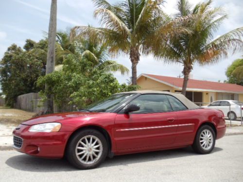 02 chrysler sebring fun in the sun convertible!! fla trucks!!