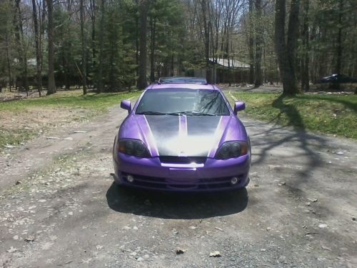 Custom 2003 hyundai tiburon gt v6 6-speed clean title midnight purple