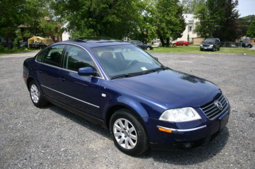 2003 volkswagen passat gls leather alloy wheels 28 mpg! md inspected