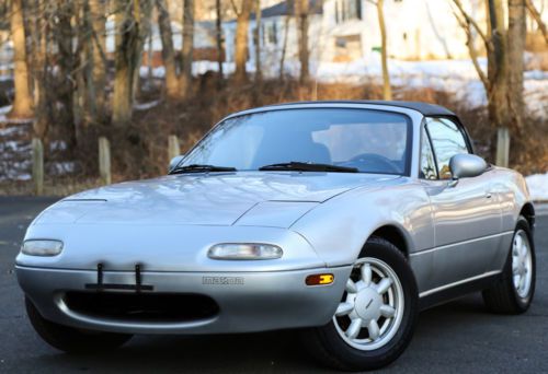 1991 mazda mx-5 miata convertible 5sp manual serviced super low miles carfax