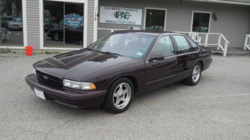 1996 chevrolet impala ss dark cherry