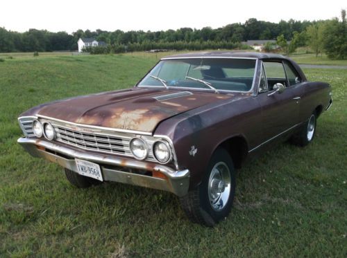 1967 chevrolet chevelle 2 dr hardtop buckets console needs restore 35 pics