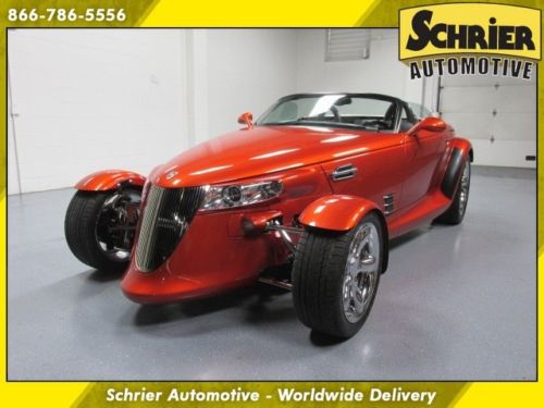 01 plymouth prowler orange rwd auto cd changer chrome trim