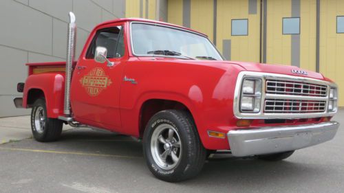 1979 dodge d100 adventurer lil red express mopar 360 clean!