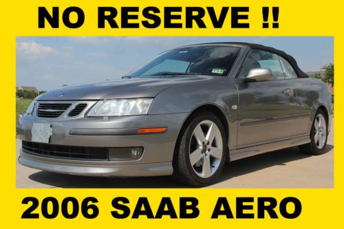 2006 saab covertible aero,clean tx title,rust free,low miles,no reserve!!