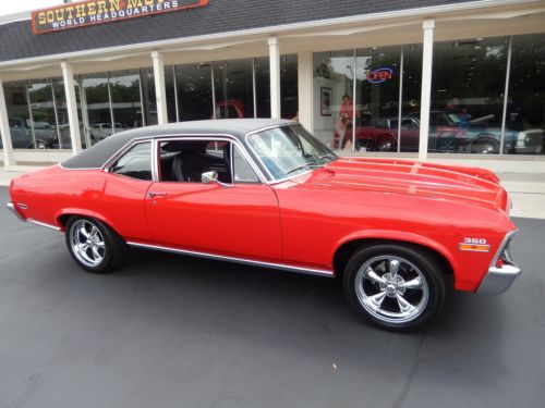 19971 chevrolet nova cranberry red 350 muncie 4 speed buckets recent resto