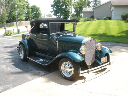 Ford 1930 model a cabriolet all steel street rod.