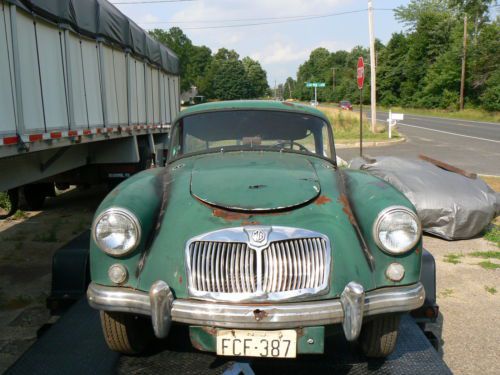 Nice straight unmolested 1958 mga coupe *** project *** w/ mgb 1800 engine