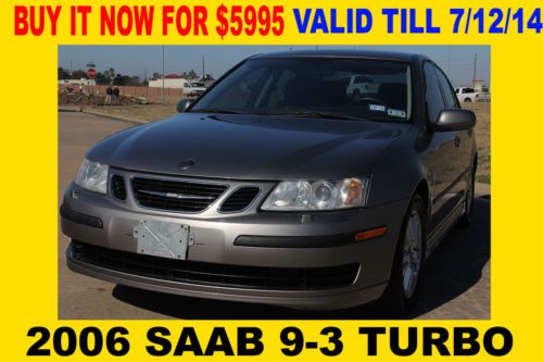 2006 saab 9-3 turbo,clean tx title,manual speed transmission,sale