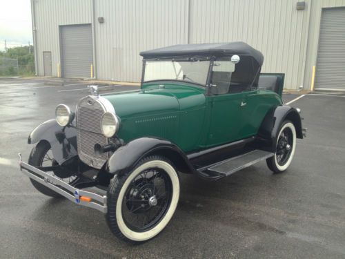 Ford model a roadster nice original florida car with rumble seat