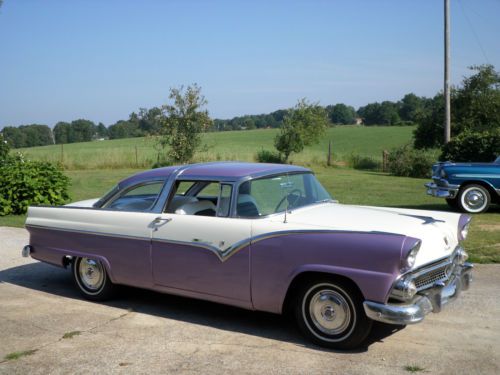 1955 ford crown victoria purple and white