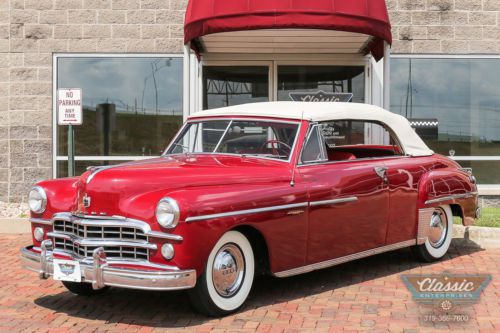 Great driving dodge coronet convertible in red with fluid drive transmission