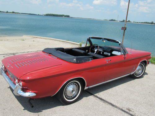 1964 chevrolet corvair  monza convertible _ low miles! * ( no rust ! ) * solid