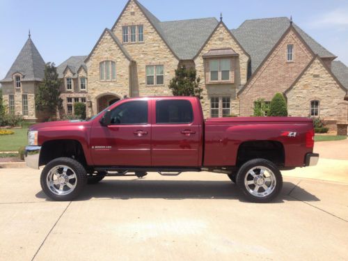 2008 chevrolet silverado 2500hd ltz diesel 4x4 lifted w/22s