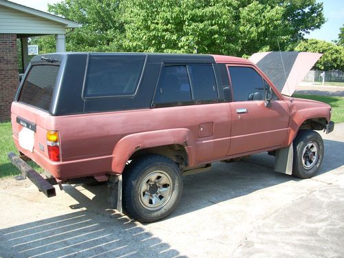 Convertible 4-wheel-drive, 1989 toyota 4runner, sr5 sport utility 2-door 2.4l