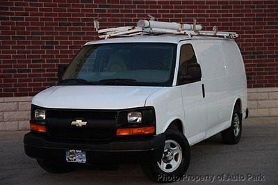 08 chevrolet express 1500 cargo van utility racks shelves abs clean 1 owner