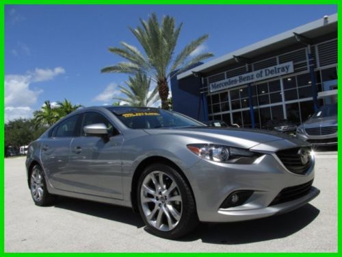 14 liquid silver mazda-6 grand touring 2.5l i4 *keyless go *navigation *rear cam