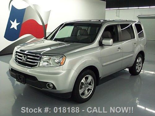 2012 honda pilot ex-l leather sunroof dvd rear cam 16k texas direct auto