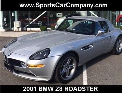 2001 bmw z8 roadster silver six speed stunning low miles excellent inside &amp; out!