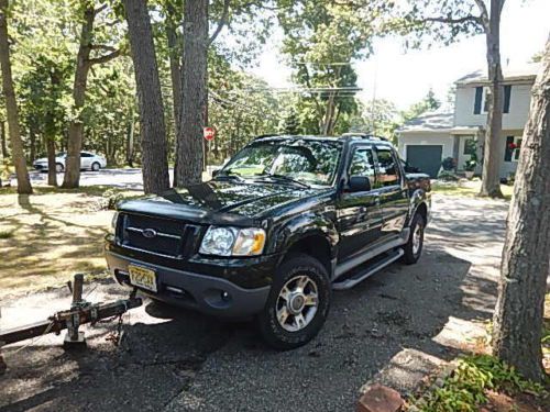 2003 ford explorer sport trac xlt green 4-door 4.0l leather,power,loaded