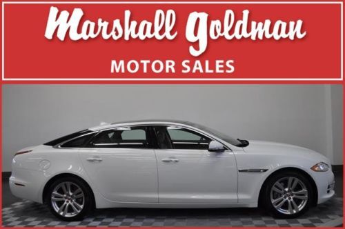 2014 jaguar xjl portfolio awd  polaris white truffle &amp; cashew lthr  5400 miles.