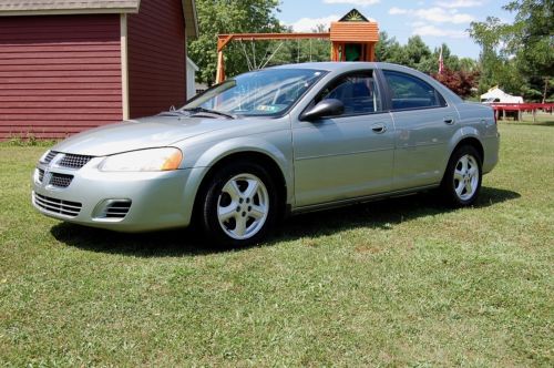 No reserve, low mileage 2005 dodge stratus sxt 4 dr sedan, 2.7 liter v6, p seat