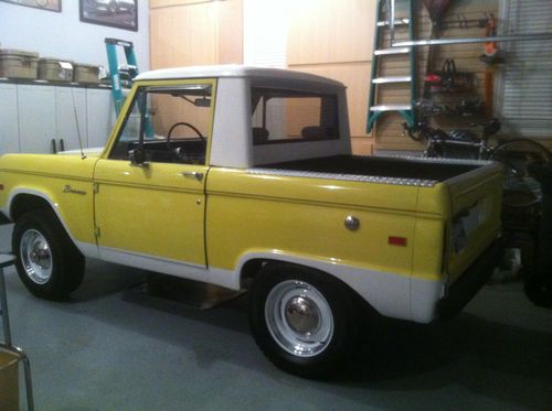 1968 ford bronco half cab cream puff,no rust,unrestored,unmolested.great driver!