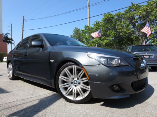 08 bmw 550i sport package premium leather satellite comfort access 4.8 v8 xenons