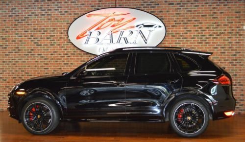 2014 porsche cayenne turbo s black on black leather