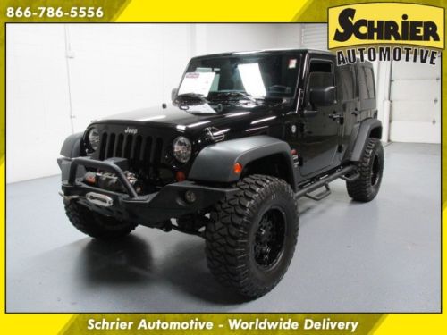 13 jeep wrangler unlimited sport black 4x4 automatic 4 door 3 piece hard top