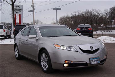 2011 acura tl, tech, navigation, leather, sunroof, silver / black, 16k miles