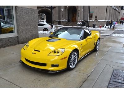 2010 chevy corvette zr1 1 owner beauty velocity yellow over black interior!!