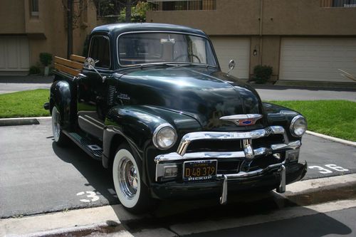 1954 chevy truck 3100 3 speed 5 window white walls thriftmaster chevy not ford