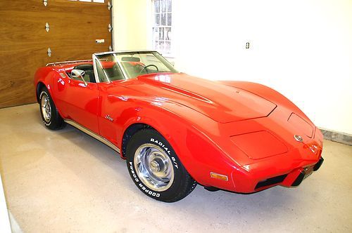 1975 corvette convertible restored! roadster all #'s match  no reserve