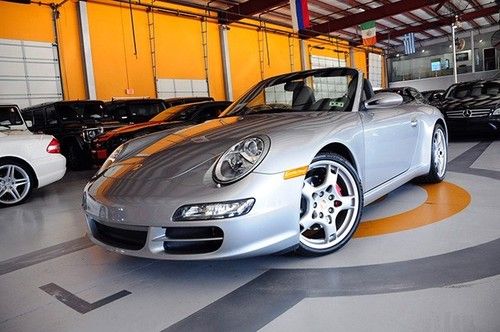 07 porsche 911 carrera s cabriolet manual 35k sport-chrono bose nav heatd-sts19s