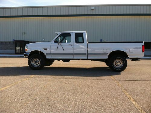 1997 ford f-250 xlt hd extended cab long box 4x4 diesel nice!!!