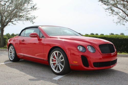 2011 bentley continental supersports awd 2dr convertible