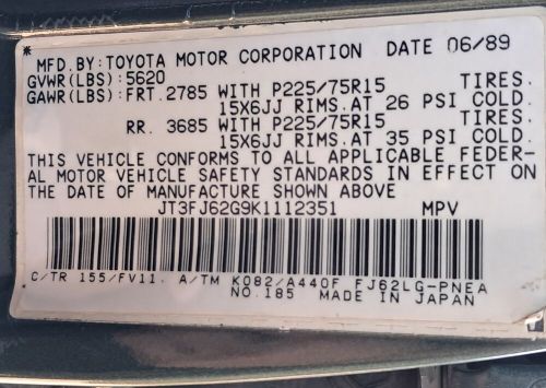 1989 Toyota Land Cruiser FJ62, US $1.00, image 31