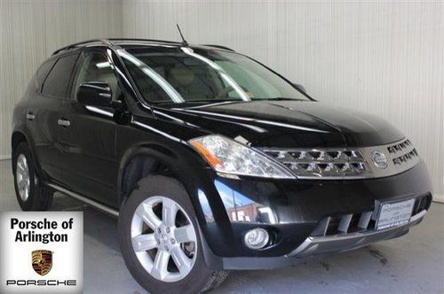 2007 nissan murano sl black xenon leather heated seats clean one owner