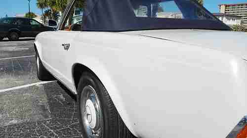 1966 Mercedes Benz 230SL 230 SL Class RESTORED Beautiful Pearl White Blue Top, image 11