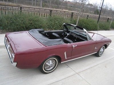 1965 ford mustang convertible 289 v8 auto c-code
