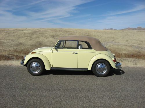 1970 volkswagen beetle convertible stock restored.