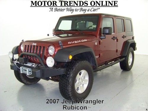 Unlimited rubicon 4x4 hardtop custom bumpers winch 2007 jeep wrangler 10k